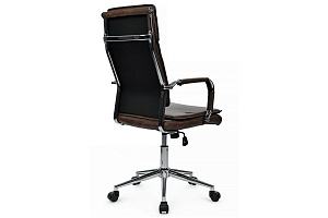 Кресло руководителя RV Chair DIL 6018H Коричневая экокожа фото